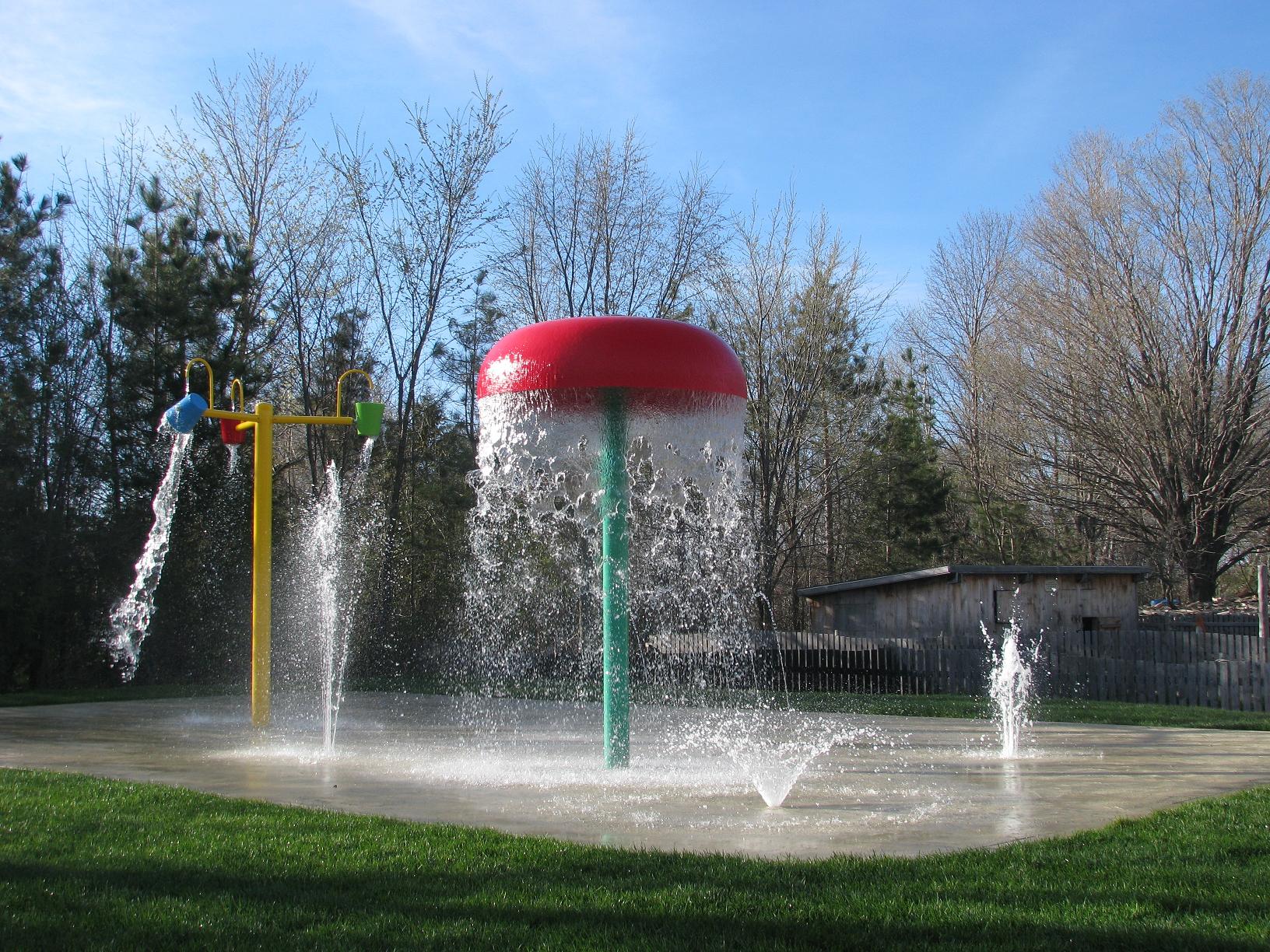 splash park equipment, splash pad equipment, water play structures